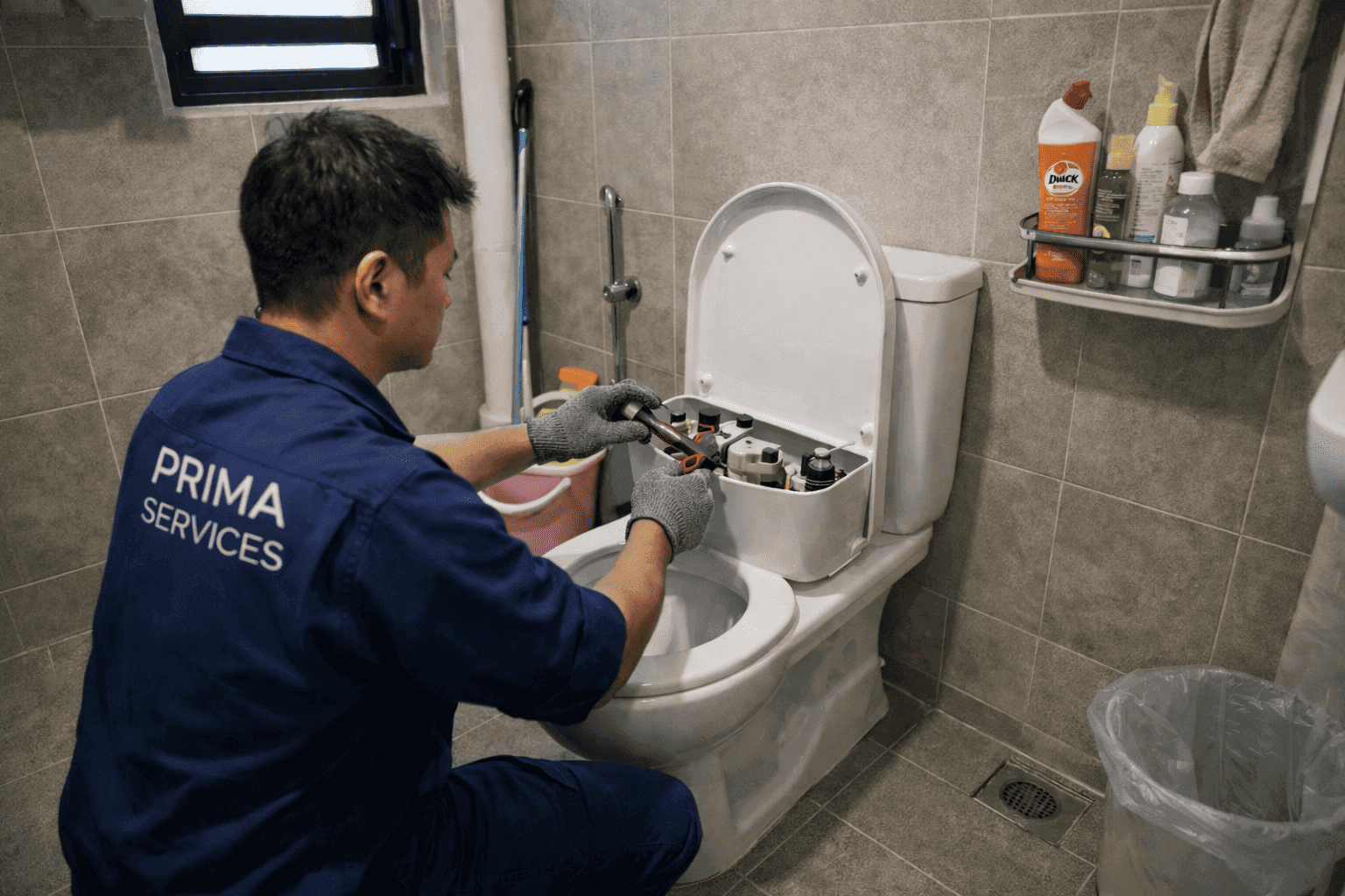Toilet Bowl Repair in Singapore by Prima Services