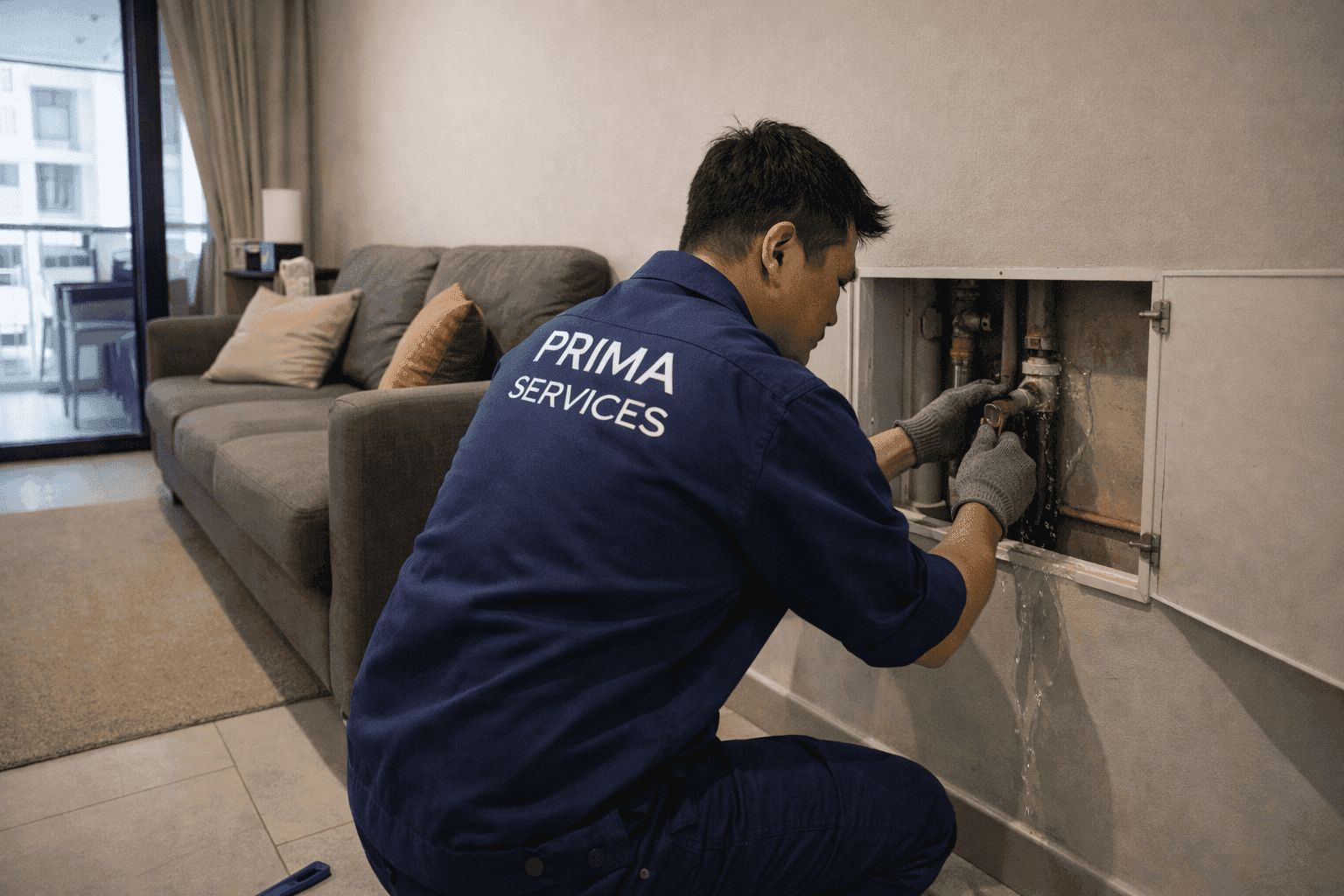 Water Leak Repair in Singapore by Prima Services